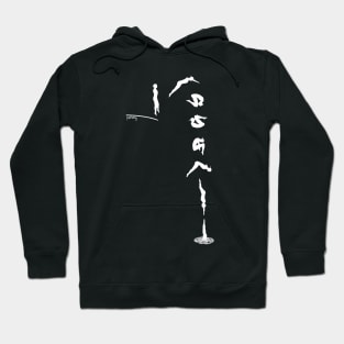 Diving in white figure Hoodie